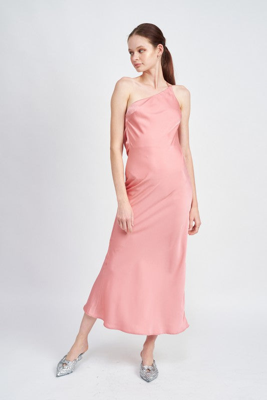 SATIN MAXI BIAS DRESS - Fuzzys Fashion USA