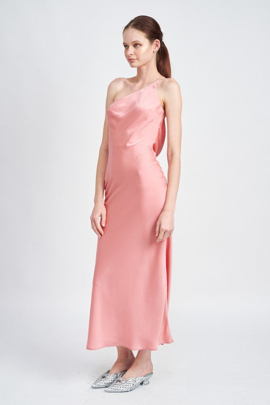 SATIN MAXI BIAS DRESS - Fuzzys Fashion USA