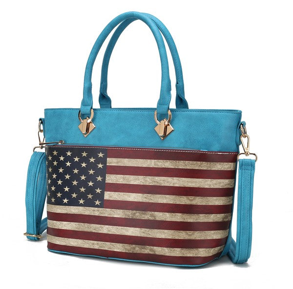 MKF Lilian Women's FLAG Tote Bag by Mia K - Fuzzys Fashion USA