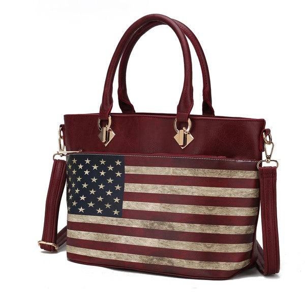 MKF Lilian Women's FLAG Tote Bag by Mia K - Fuzzys Fashion USA