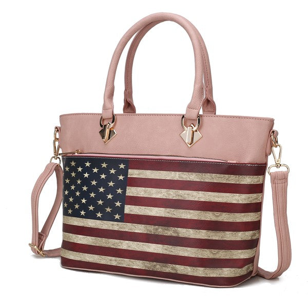 MKF Lilian Women's FLAG Tote Bag by Mia K - Fuzzys Fashion USA
