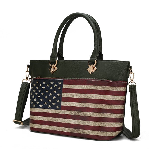 MKF Lilian Women's FLAG Tote Bag by Mia K - Fuzzys Fashion USA