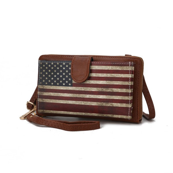 MKF Kiara Wallet FLAG Crossbody Bag by Mia K - Fuzzys Fashion USA