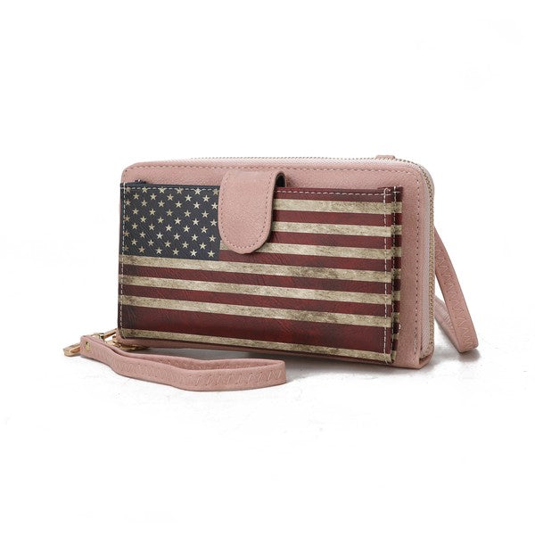 MKF Kiara Wallet FLAG Crossbody Bag by Mia K - Fuzzys Fashion USA