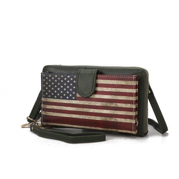 MKF Kiara Wallet FLAG Crossbody Bag by Mia K - Fuzzys Fashion USA