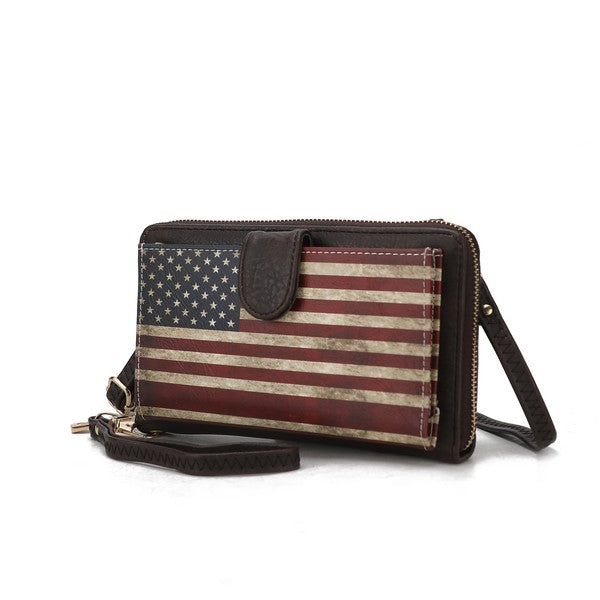 MKF Kiara Wallet FLAG Crossbody Bag by Mia K - Fuzzys Fashion USA