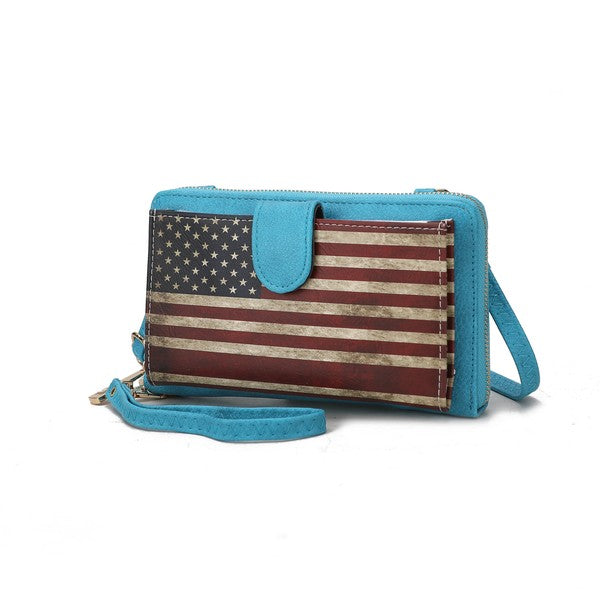 MKF Kiara Wallet FLAG Crossbody Bag by Mia K - Fuzzys Fashion USA