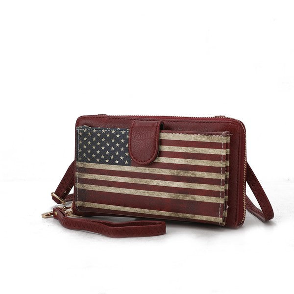 MKF Kiara Wallet FLAG Crossbody Bag by Mia K - Fuzzys Fashion USA