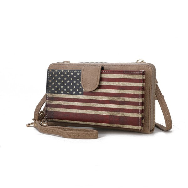 MKF Kiara Wallet FLAG Crossbody Bag by Mia K - Fuzzys Fashion USA