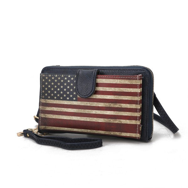 MKF Kiara Wallet FLAG Crossbody Bag by Mia K - Fuzzys Fashion USA