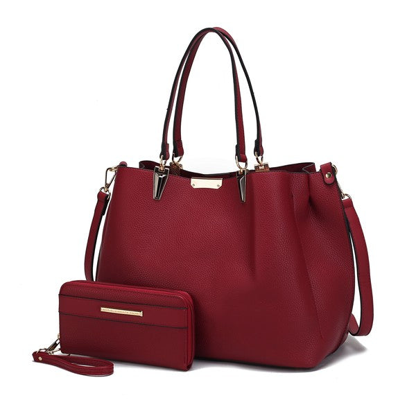 MKF Kane Women's Satchel Bag with Wallet by Mia K - Fuzzys Fashion USA