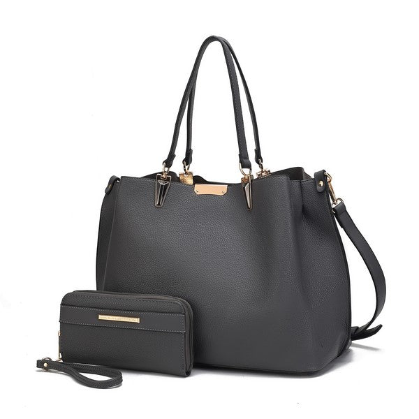 MKF Kane Women's Satchel Bag with Wallet by Mia K - Fuzzys Fashion USA