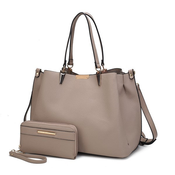 MKF Kane Women's Satchel Bag with Wallet by Mia K - Fuzzys Fashion USA