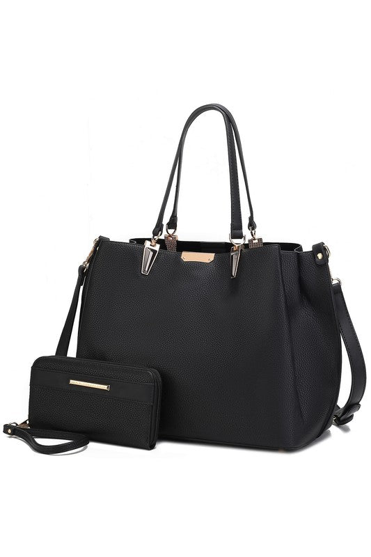 MKF Kane Women's Satchel Bag with Wallet by Mia K - Fuzzys Fashion USA