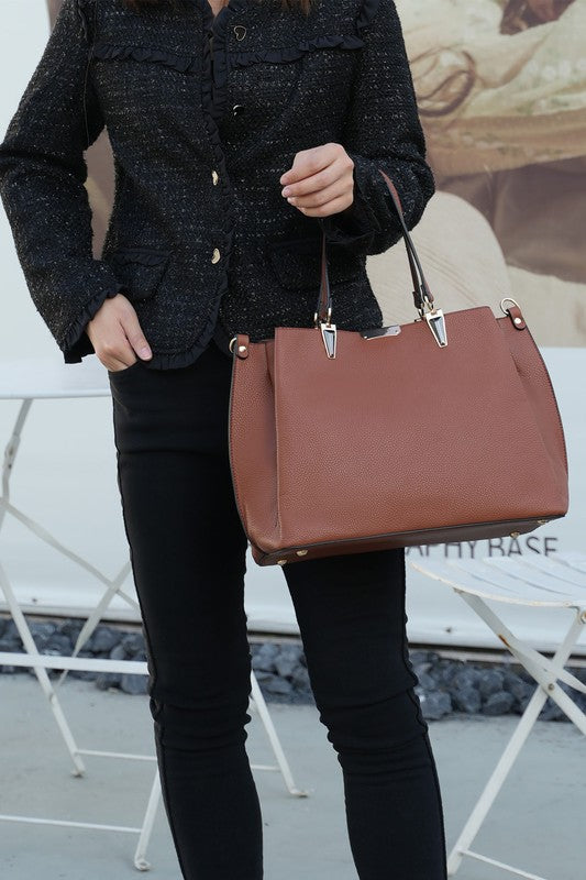 MKF Kane Women's Satchel Bag with Wallet by Mia K - Fuzzys Fashion USA