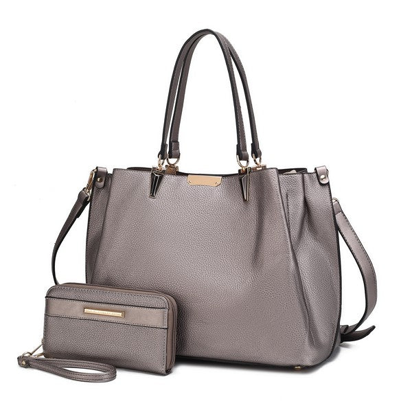 MKF Kane Women's Satchel Bag with Wallet by Mia K - Fuzzys Fashion USA