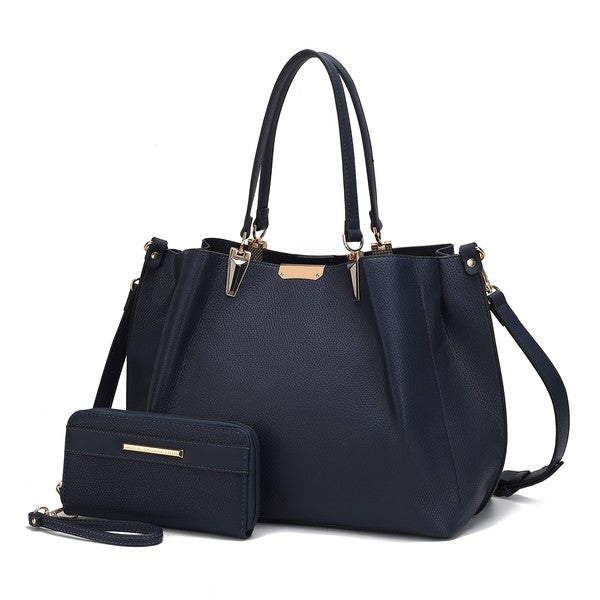 MKF Kane Women's Satchel Bag with Wallet by Mia K - Fuzzys Fashion USA
