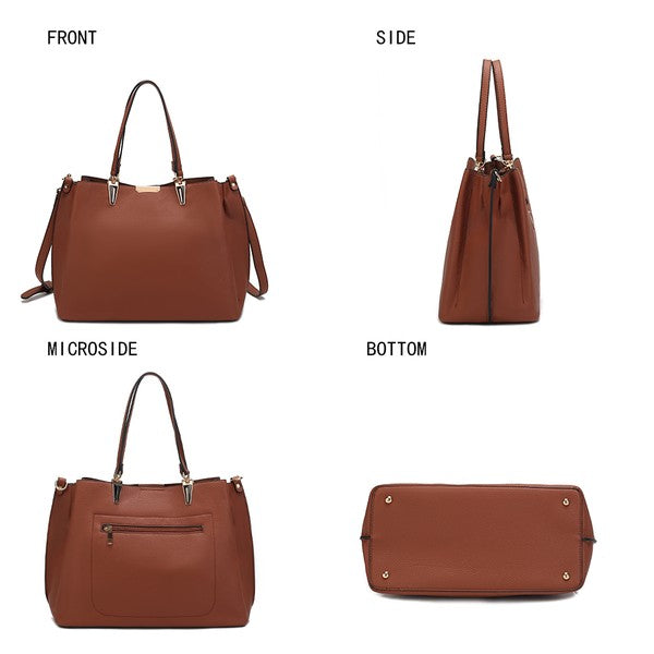 MKF Kane Women's Satchel Bag with Wallet by Mia K - Fuzzys Fashion USA