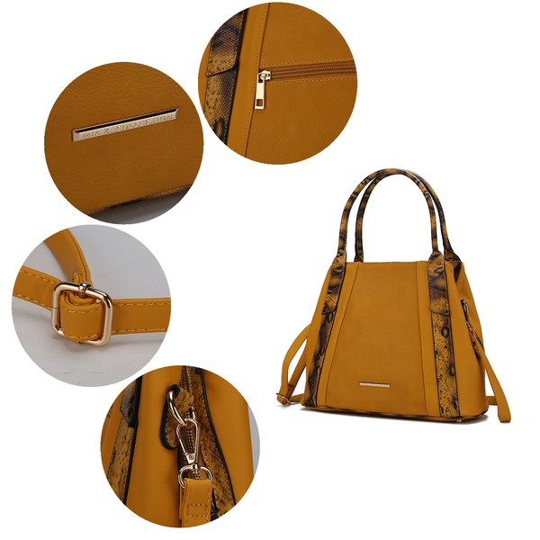 MKF Kenna Snake embossed Tote Bag by Mia K - Fuzzys Fashion USA