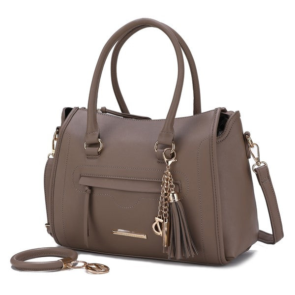 MKF Valeria Satchel with Keyring by Mia K - Fuzzys Fashion USA