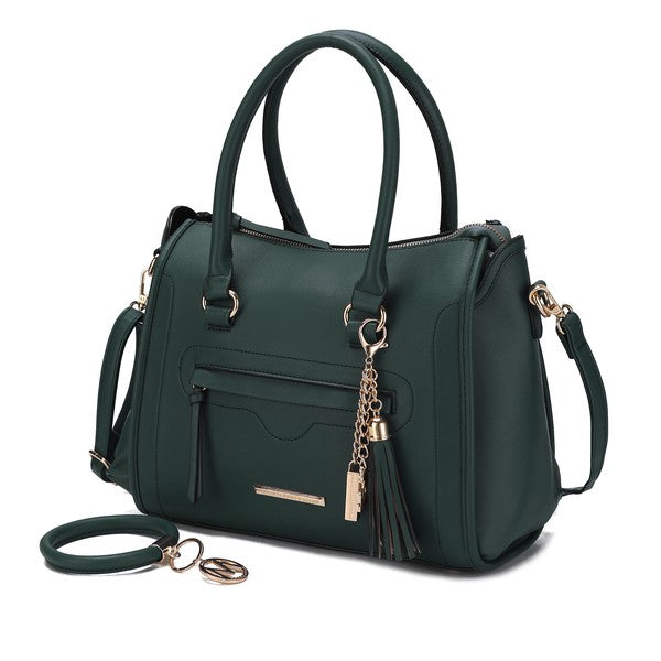 MKF Valeria Satchel with Keyring by Mia K - Fuzzys Fashion USA