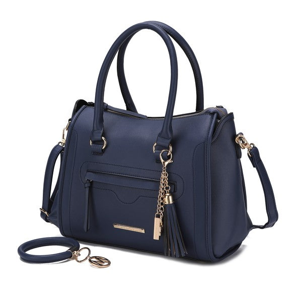 MKF Valeria Satchel with Keyring by Mia K - Fuzzys Fashion USA