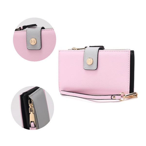 MKF Solene Vegan Leather Wristlet Wallet by Mia K - Fuzzys Fashion USA
