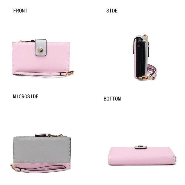 MKF Solene Vegan Leather Wristlet Wallet by Mia K - Fuzzys Fashion USA