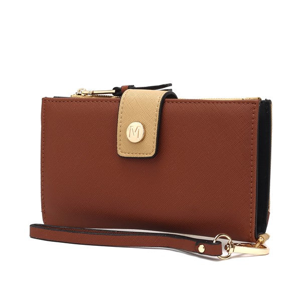 MKF Solene Vegan Leather Wristlet Wallet by Mia K - Fuzzys Fashion USA