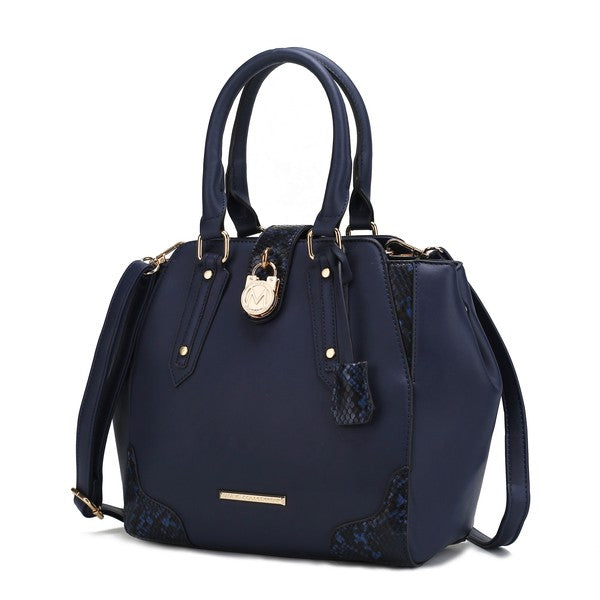 MKF Lorena Snake embossed Women Satchel Bag - Fuzzys Fashion USA