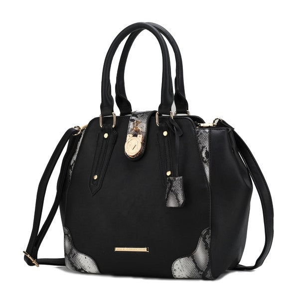 MKF Lorena Snake embossed Women Satchel Bag - Fuzzys Fashion USA