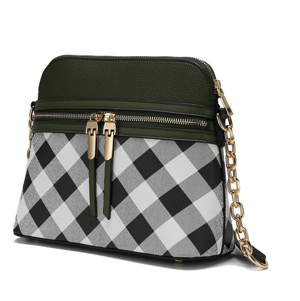 MKF Suki Checkered Crossbody Bag - Fuzzys Fashion USA
