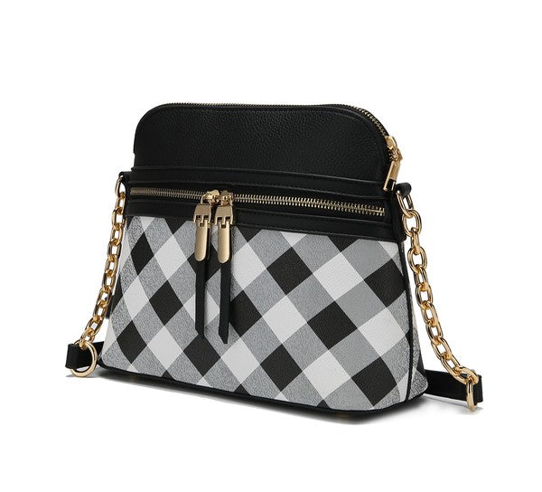 MKF Suki Checkered Crossbody Bag - Fuzzys Fashion USA