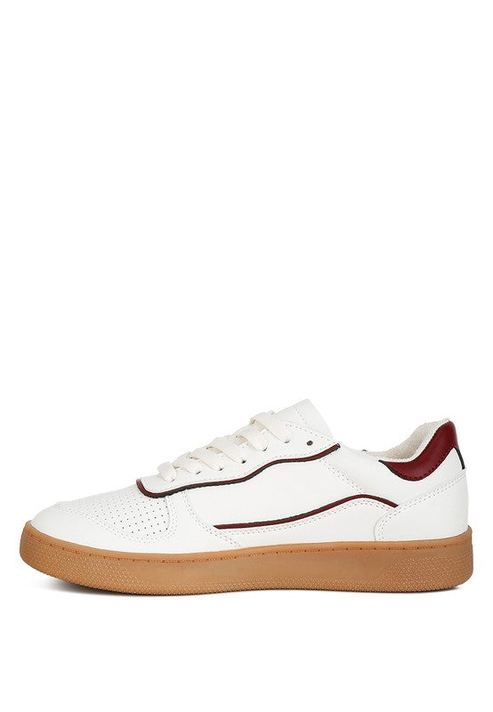 Kyniska Faux Leather Everyday Sneakers - Fuzzys Fashion USA