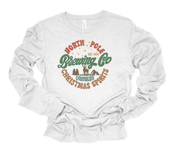 North Pole Brewing Co Premium Spirits LS Tee - Fuzzys Fashion USA