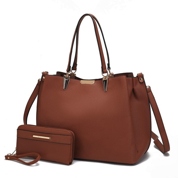 MKF Kane Women's Satchel Bag with Wallet by Mia K - Fuzzys Fashion USA