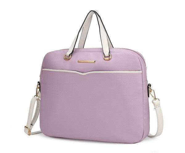 MKF Rose Women's Briefcase by Mia K - Fuzzys Fashion USA