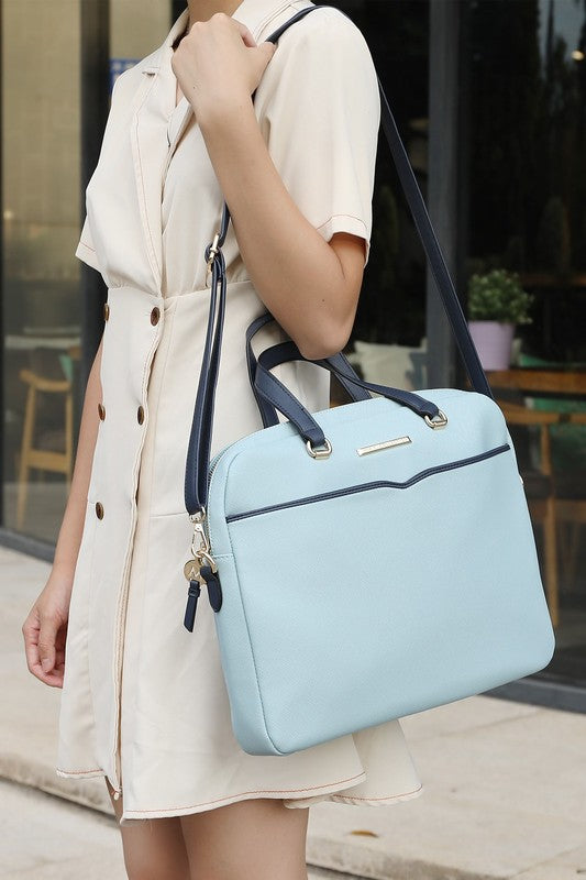 MKF Rose Women's Briefcase by Mia K - Fuzzys Fashion USA