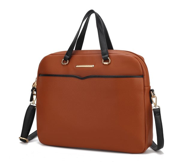 MKF Rose Women's Briefcase by Mia K - Fuzzys Fashion USA