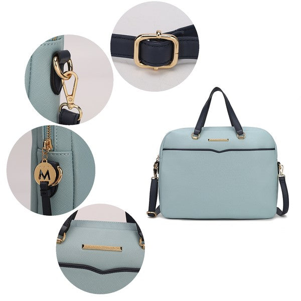 MKF Rose Women's Briefcase by Mia K - Fuzzys Fashion USA