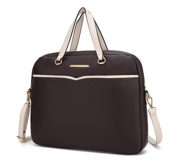 MKF Rose Women's Briefcase by Mia K - Fuzzys Fashion USA