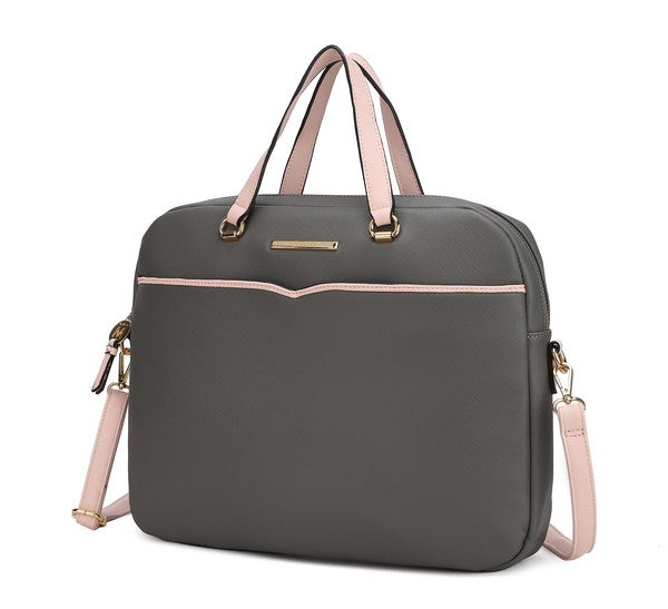 MKF Rose Women's Briefcase by Mia K - Fuzzys Fashion USA