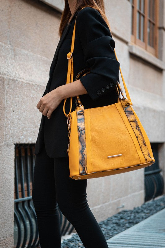 MKF Kenna Snake embossed Tote Bag by Mia K - Fuzzys Fashion USA