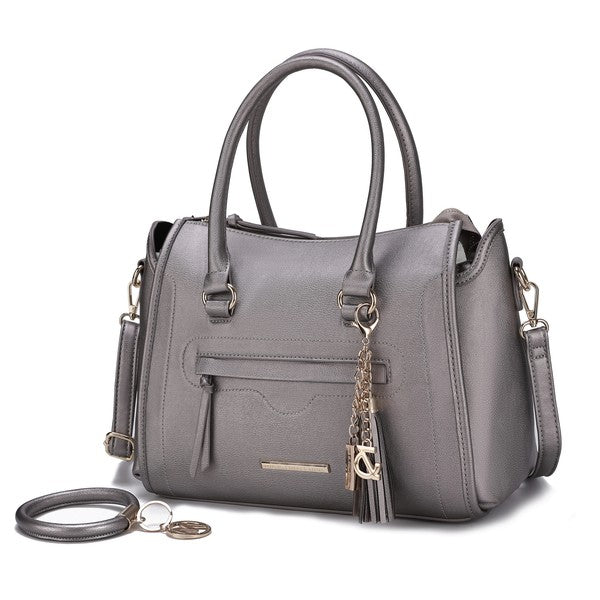 MKF Valeria Satchel with Keyring by Mia K - Fuzzys Fashion USA