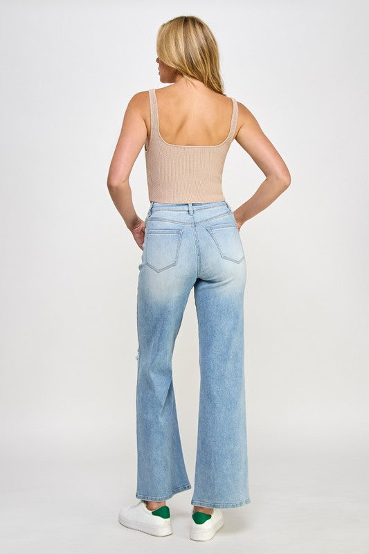 HIGH RISE RELAXED WIDE LEG - Fuzzys Fashion USA