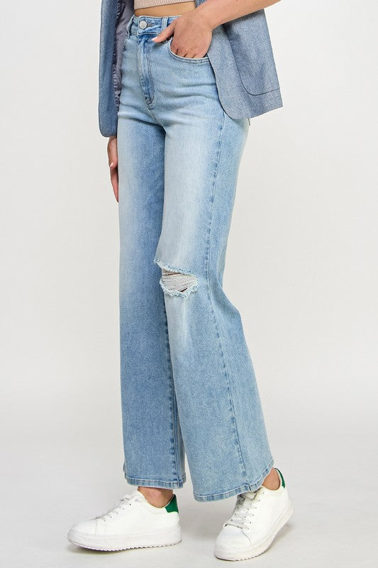 HIGH RISE RELAXED WIDE LEG - Fuzzys Fashion USA