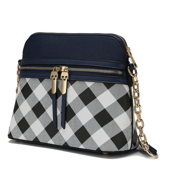 MKF Suki Checkered Crossbody Bag - Fuzzys Fashion USA