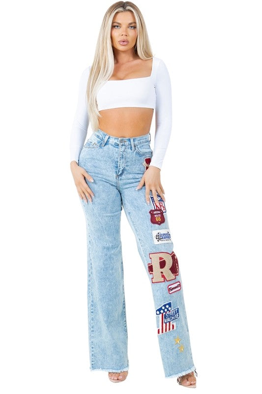 Brook Varsity Jean in Light Wash - Fuzzys Fashion USA