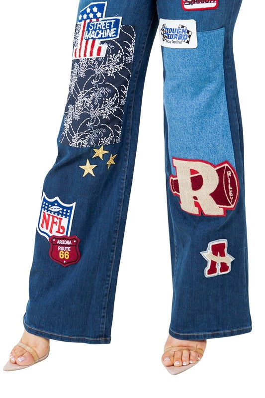 Brooklyn Varsity Dark Wash Jean - Fuzzys Fashion USA