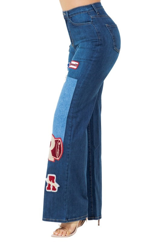 Brooklyn Varsity Dark Wash Jean - Fuzzys Fashion USA